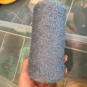 Boucle Blue Yarn Cone